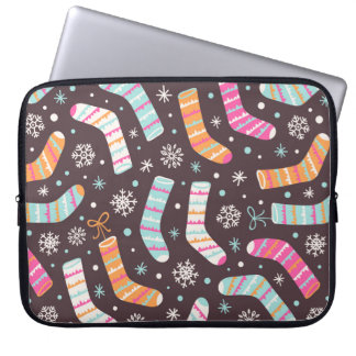 Housse Pour Ordinateur Portable Motif d'illustration sans couture avec chaussettes