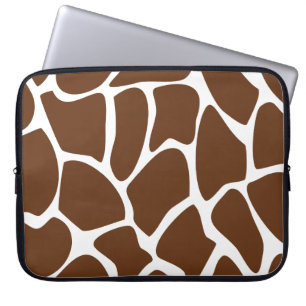 Housse Pour Ordinateur Portable Motif d'impression de girafe dans Brown foncé