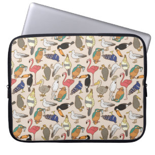 Housse Pour Ordinateur Portable motif d'oiseaux transparent