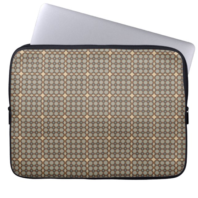 Housse Pour Ordinateur Portable Motif d'or Art déco vintage (Devant)