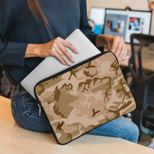 Housse Pour Ordinateur Portable Motif du Camouflage du désert, Motif militaire, Ar