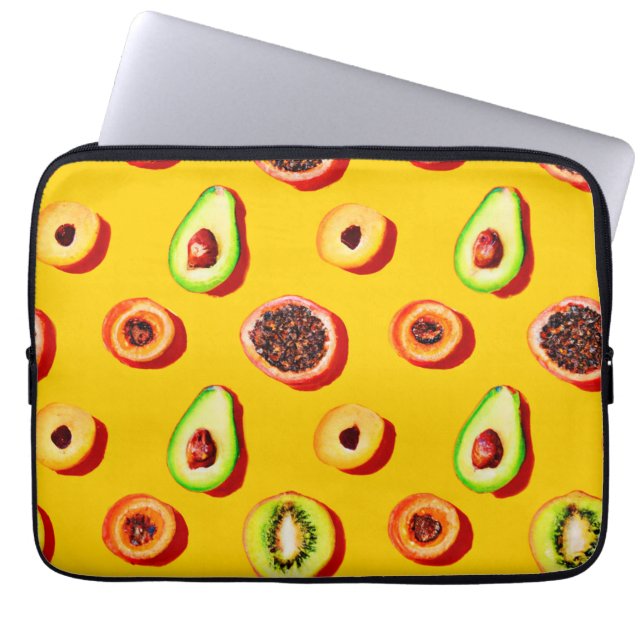 Housse Pour Ordinateur Portable Motif élégant à base de fruits néons (Devant)