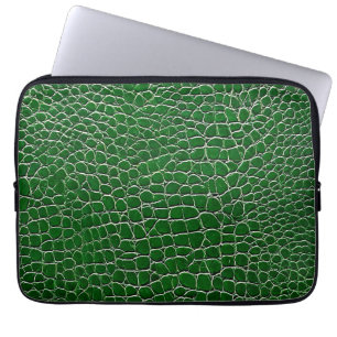 Housse Pour Ordinateur Portable 💻 Motif en cuir vert Accessoire technique profess