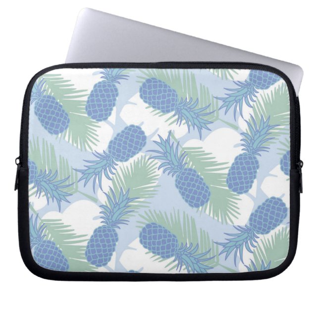 Housse Pour Ordinateur Portable Motif en pastel tropical d'ananas (Devant)
