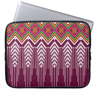 Housse Pour Ordinateur Portable Motif ethnique géométrique traditionnel