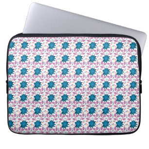 Housse Pour Ordinateur Portable Motif floral bohème coloré Fleur rétro