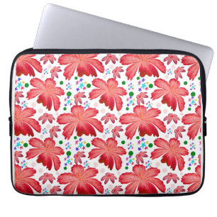 Housse Pour Ordinateur Portable Motif floral sans couture Conception de fleurs à