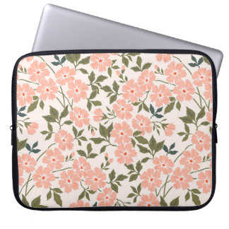 Housse Pour Ordinateur Portable Motif floral vintage et tendance. Nb