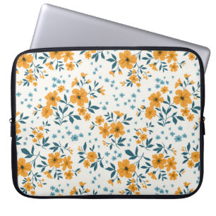 Housse Pour Ordinateur Portable Motif floral vintage et tendance. Sans fin