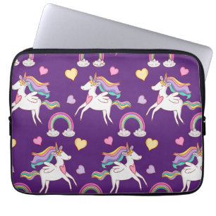 Housse Pour Ordinateur Portable Motif Funny Unicorn Magique Cheval mignon
