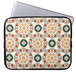 Housse Pour Ordinateur Portable Motif géométrique abstrait floral sans joint