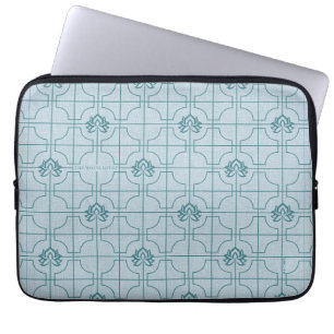 Housse Pour Ordinateur Portable Motif géométrique Lotus Grid - Le Lotus Blanc
