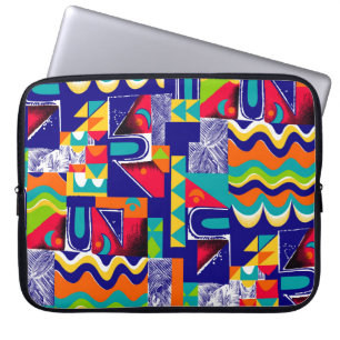 Housse Pour Ordinateur Portable Motif géométrique moderne transparent