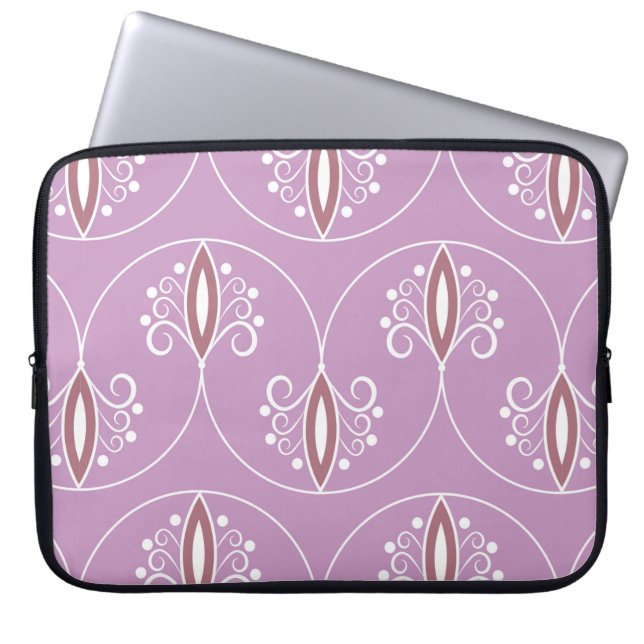 Housse Pour Ordinateur Portable Motif géométrique sans couture avec tourbillons. a (Devant)
