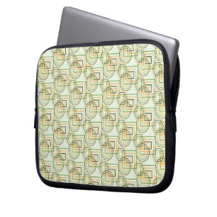 Housse Pour Ordinateur Portable Motif géométrique vert