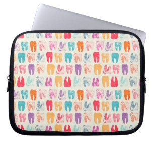 Housse Pour Ordinateur Portable Motif grunge de dent