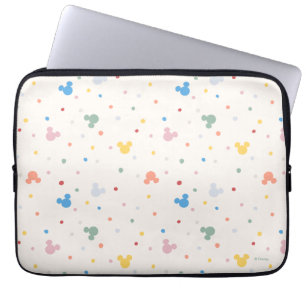 Housse Pour Ordinateur Portable Motif iconique de Mickey Mouse coloré et à pois je