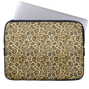 Housse Pour Ordinateur Portable Motif imprimé léopard – Conception de peau d'anima