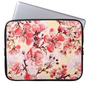Housse Pour Ordinateur Portable Motif incomparable des fleurs de printemps u