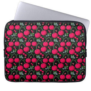 Housse Pour Ordinateur Portable Motif joli de cerise Cerise rouge sans couture