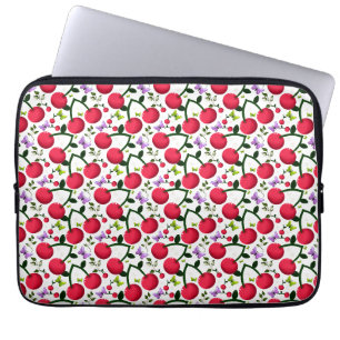 Housse Pour Ordinateur Portable Motif joli papillon Cerise, Fruit Kawaii brillant