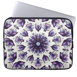 Housse Pour Ordinateur Portable Motif kaléidoscopique Abstrait Mandala