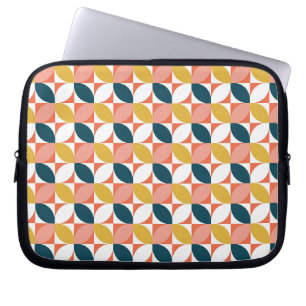 Housse Pour Ordinateur Portable Motif moderne de feuille de la moitié du siècle