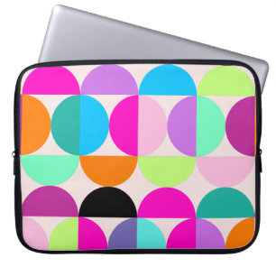 Housse Pour Ordinateur Portable Motif moderne géométrique du milieu du siècle