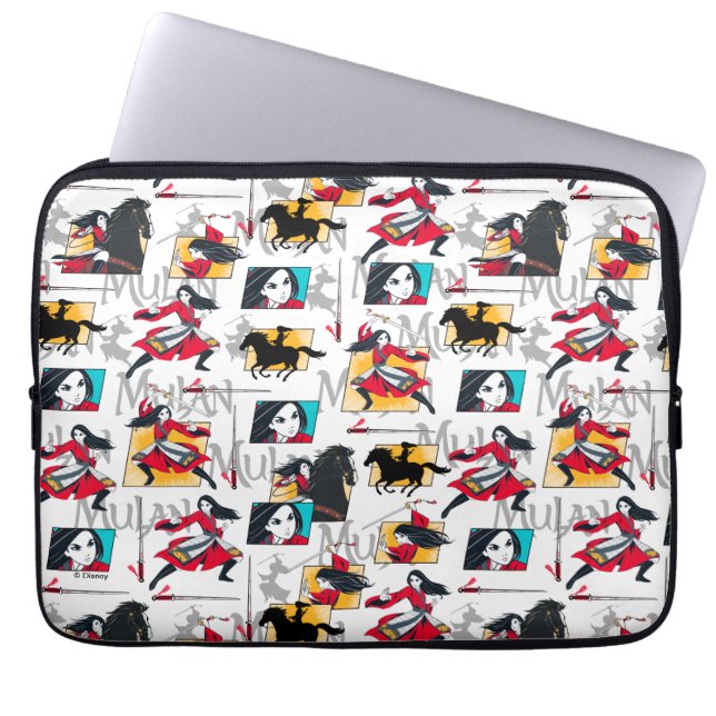 Housse Pour Ordinateur Portable Motif Mulan Illustrated Panels (Devant)