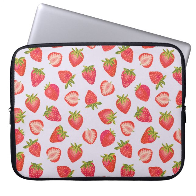 Housse Pour Ordinateur Portable Motif mûre fraise (Devant)