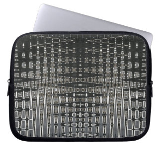Housse Pour Ordinateur Portable Motif Noir Et Argent