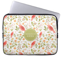 Motif oiseau floral – Élégant design botanique