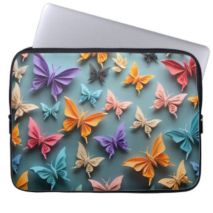 Housse Pour Ordinateur Portable Motif papillon Origami