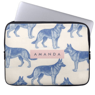 Housse Pour Ordinateur Portable Motif Personnalisé de Berger Allemand Esthétique