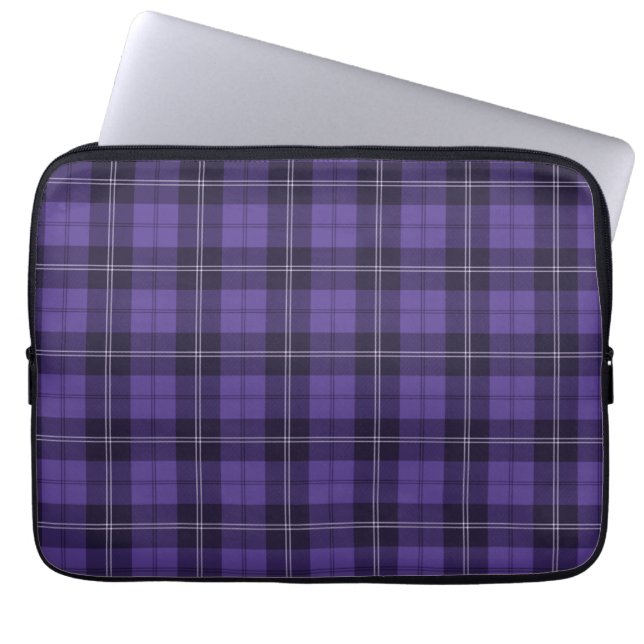 Housse Pour Ordinateur Portable Motif Plaid Irlandais Violet (Devant)