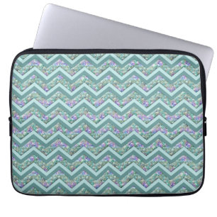 Housse Pour Ordinateur Portable Motif Rainbow Foil ZigZag