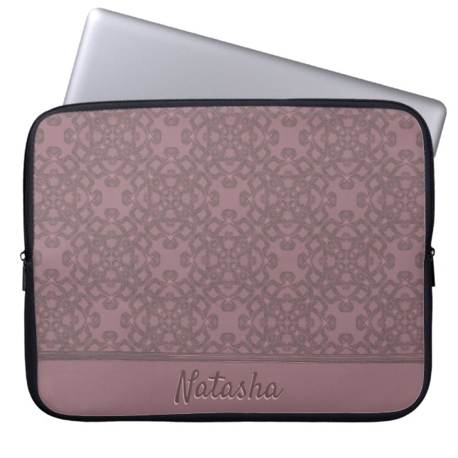 Housse Pour Ordinateur Portable Motif Rose Dusty personnalisé (Devant)