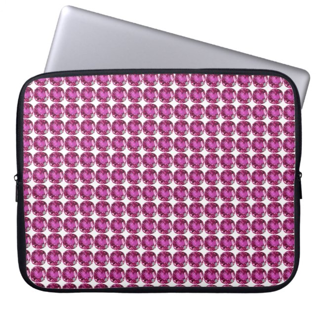 Housse Pour Ordinateur Portable Motif rose Gemstone (Devant)