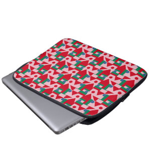 Housse Pour Ordinateur Portable Motif rouge et rose Abstrait avec points