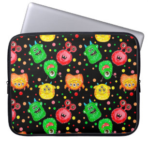 Housse Pour Ordinateur Portable Motif sans couture avec aquarelle peinte à la main
