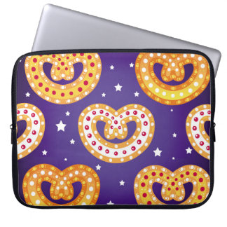 Housse Pour Ordinateur Portable Motif sans couture avec bonbons de Noël. Vintage