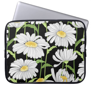 Housse Pour Ordinateur Portable motif sans couture avec fleurs d'été