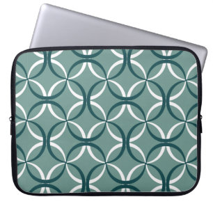 Housse Pour Ordinateur Portable Motif sans couture avec lignes ondulées