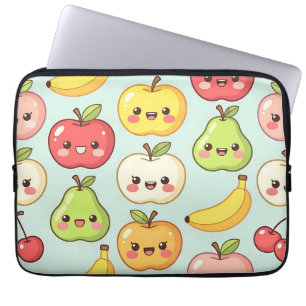 Housse Pour Ordinateur Portable Motif sans couture de fruits Kawaii Mignon dessin