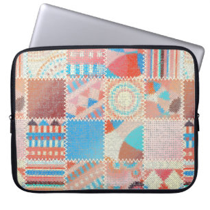 Housse Pour Ordinateur Portable Motif sans couture. Imitation d'un motif de patchw