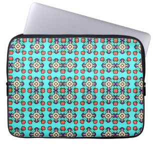 Housse Pour Ordinateur Portable Motif sans fin de mandala floral