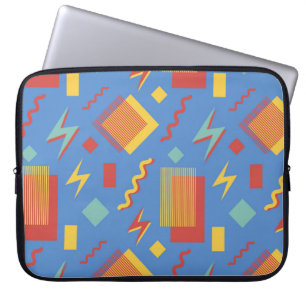 Housse Pour Ordinateur Portable motif sans soudure des années 90. Arrière - plan d