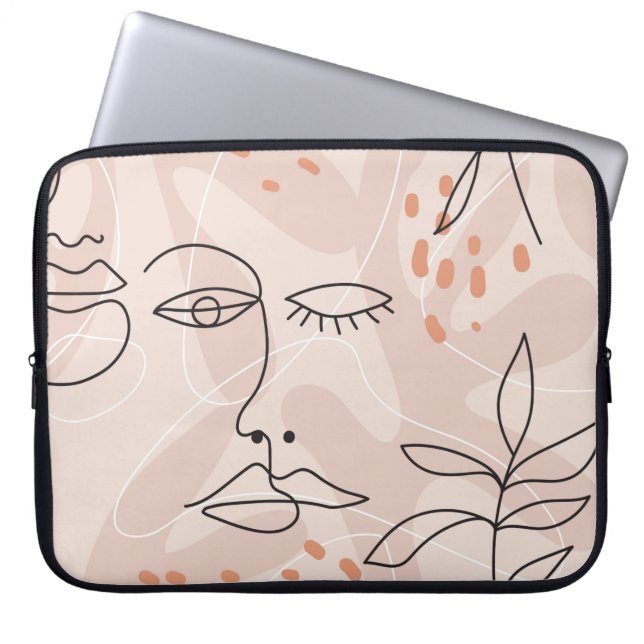 Housse Pour Ordinateur Portable Motif simple et élégant avec une seule ligne (Devant)