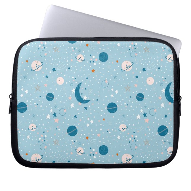 Housse Pour Ordinateur Portable Motif Sky & Space bleu (Devant)