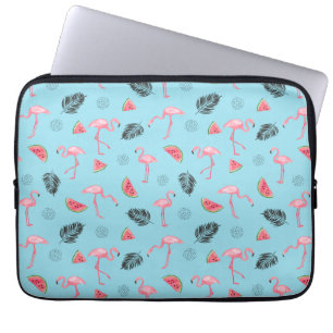 Housse Pour Ordinateur Portable Motif tropical à la mode de Flamant rose et de